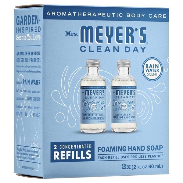 Mrs Meyer's Rainwater Concentrate Hand Soap Refills, 2 CT