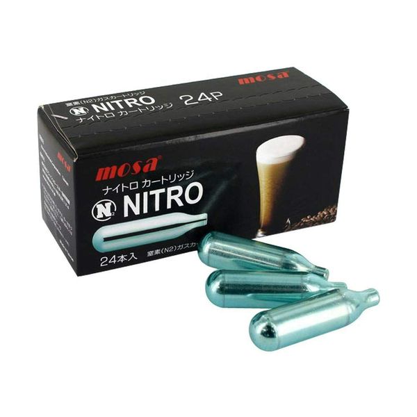 Nitrogen Gas N2 Cartridges for Nitro Coffee Makers 24 Draft Coffee Nitro Coffee BN02-24 (1)