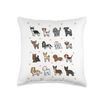 Dogs on Parade Throw Pillow
