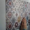 Peel and StickTiles Set Kitchen Stickers Self-Adhesive Decor Sand abstract