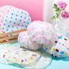 Waterproof Shower Caps, 20 Pcs Assorted Plastic Reusable Shower Caps Bathing Salon Hair Cap Elastic Band Bath Caps for Women Ladies Girls Home Spa