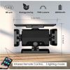 4 pack |3-Head LED Security Motion Sensor Outdoor Solar Light | Remote Control