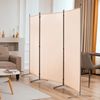 Room Divider, 3 Panel Folding Partition Privacy Screens, Freestanding Fabric Roo