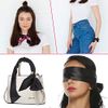 2 Pack Satin Eye Blindfold Smooth Satin Eye Cover Silk Sleep Mask Band Blinder for Sleeping Games 150cm Black Red