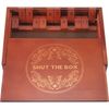 Shut the Box Dice Game，Wooden Board Table Math Game with Lid - 6 Dice - Gift Pac