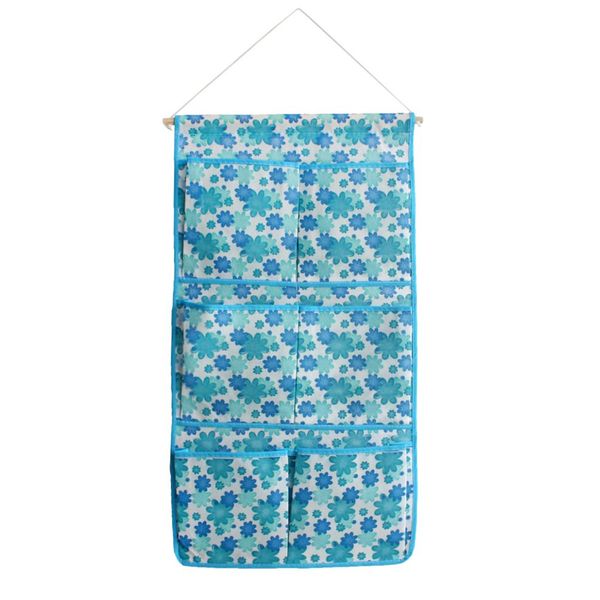 [Blue Flowers] Blue/Wall Hanging/Wall Organizers/Baskets/Hanging Baskets (13 * 24)