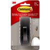 Command Large Modern Reflections Metal Hook, Oil Rubbed Bronze, 1-Hook, 2-Strips, Decorate Damage-Free
