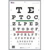 Snellen Linear Spacious Eye Chart with Red Green Bar Visual Acuity Test at 6m/20ft, 12" x 18"