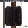 Self Closing Door Hinges, 2 Pack, Oil Rubbed Bronze - 4x4 Inch