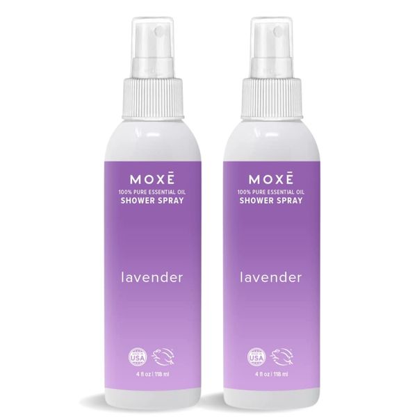 MOXE Shower Steamer Spray, Lavender, 4 Ounces (Pack of 2)