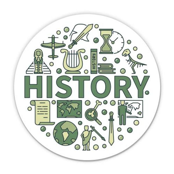 History - 12" Vinyl Sticker Waterproof Decal
