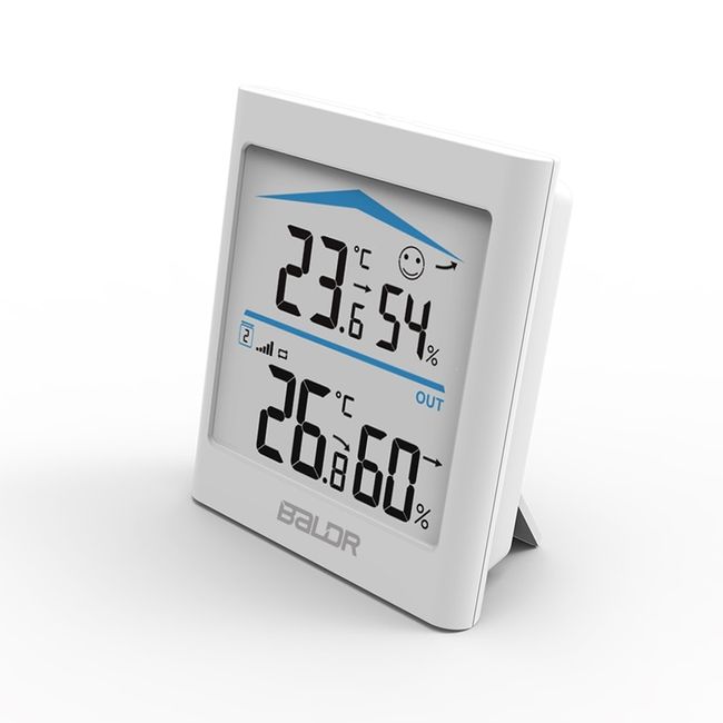 Baldr Weather Station Wireless Digital Humidity Temperature Monitor Moon  Phase Alarm Clock Colorful Barometer Forecast 3 Sensor - AliExpress