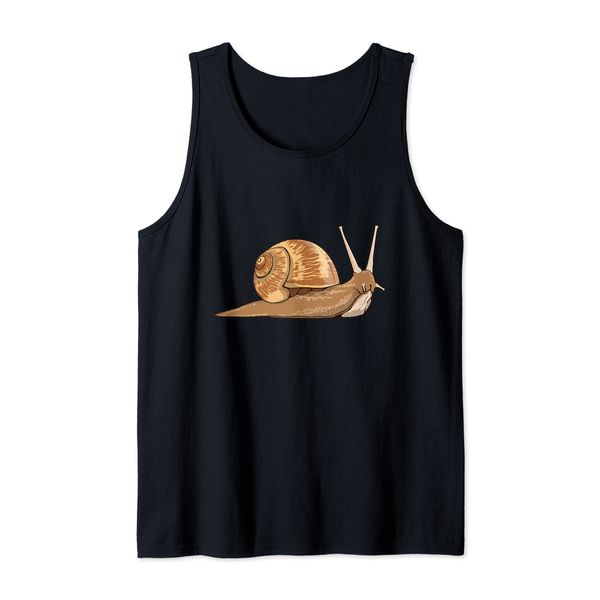 Cute Snail Drawing Slug Art Snail Tank Top