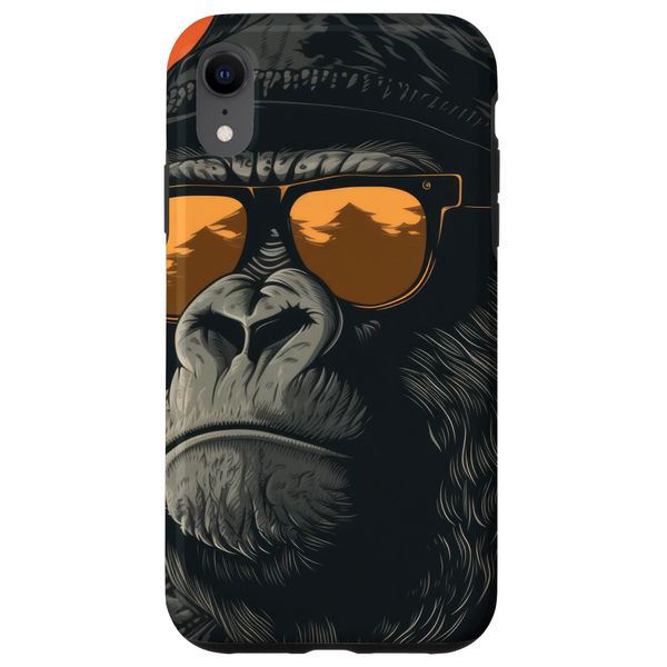 iPhone XR Cool Gorilla with Sunglasses Case