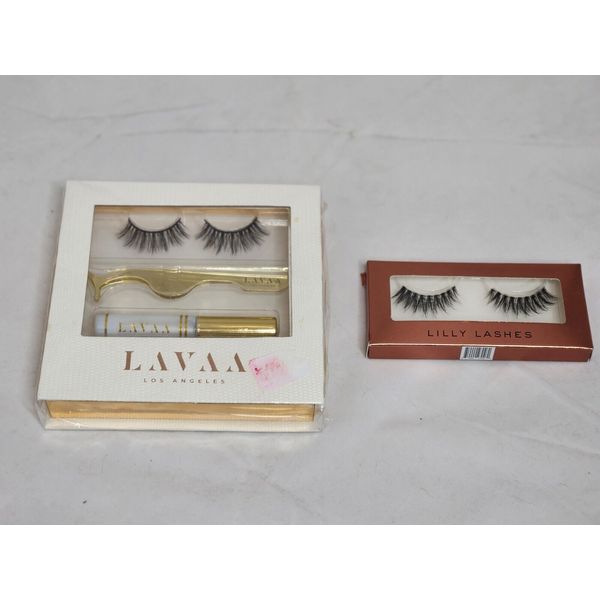 2 NEW Sets False Eyelashes. Lavaa Beauty Flirty Set & Lilly LimitedEd Faux Mink