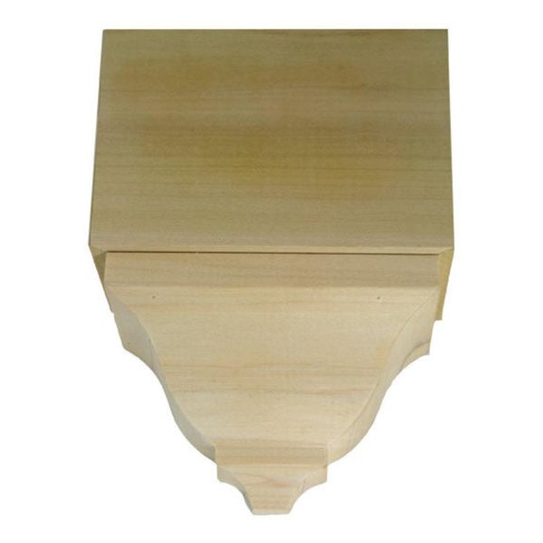 Hardwood Crown Molding Middle Block EWCR82, Maple
