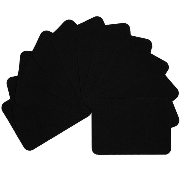 AXEN 12PCS Iron on Repair Patches, 100% Cotton Fabirc Mending Patches for Clothing, Pants, Dress, Shirts, Coats, Jeans and More, Black