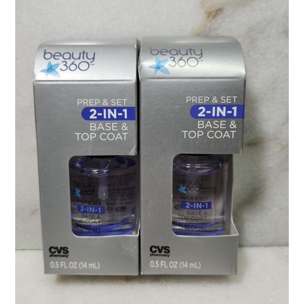Beauty 360 Nail Prep & Set 2-in-1 Base & Top Coat