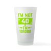 CafePress Cybersecurity Programmer Not 40Th B Pint Glass, 16 oz. Drinking Glass