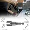 Socket Adapter Set Hex Drill Bit Wing Sleeve Impact Driver Socket Impact Drill Bit Conversion Socket Hex Drill Bit Set 4pcs 1/4"/3/8"/1/2" 6.35mm