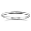 Jewelco London Silver D shape Slave Bangle - Ladies