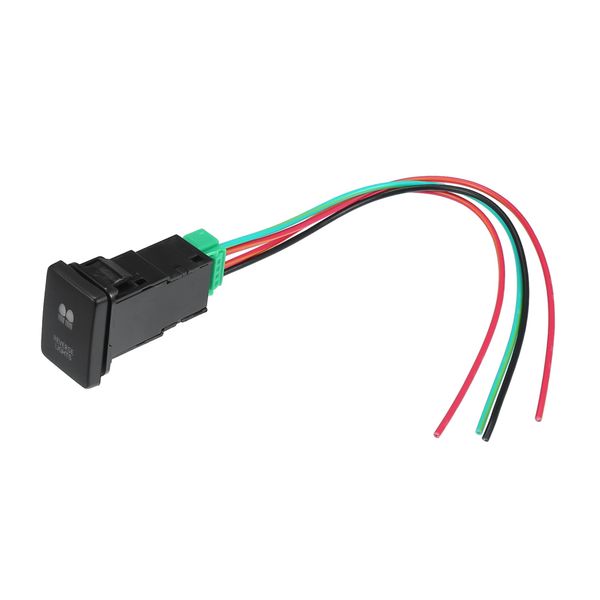 Hihaha Reverse Light Button Switch Motor Boat Switch with Cable for Toyota Interior LED Light Switch Panel Waterproof Blue 1 Set