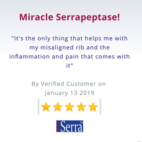 iSerra 250,000 SPU Serrapeptase Enzyme - 90 Maximum Strength Capsules - Up to 12x More Potent Than Other Serrapaptase - Delayed Release Technology-High Potency Non-GMO, Gluten Free, Vegan (Pack of 1)