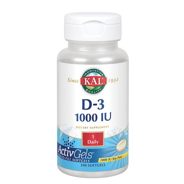 KAL D-3 1000 IU ActivGels 1000iu 200ct