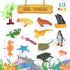 JOYIN 69Pcs Small Animal Figures, Assorted Mini Plastic Animal Toy (Ocean, Zoo, Farm, Dinosaur, Insect), Realistic Tiny Little Animals for Sensory Bin, Christmas Birthday Gifts, Toddler 1-3, Kid 3-5