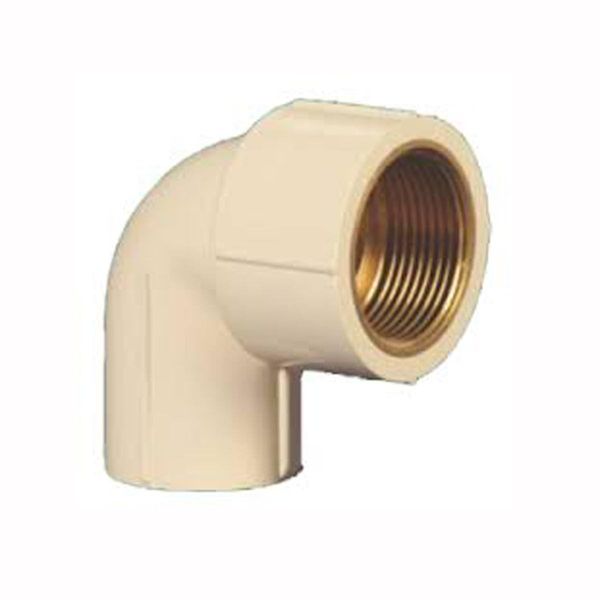 CPVC 90 ° elbow 1/2 brass insert '