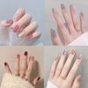 8 sheets 112 stickers nail stickers gel nails stick nail stickers for hand 3D 3D feeling nail stickers gel nails stick hard gel nail stickers cute long lasting home nail stickers odorless nail design pink glitter glitter hand gel nail stick stick stick on
