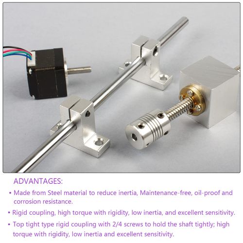 DMiotech 2pcs 5-6mm Bore L20XD12 Rigid Coupling Shaft Coupling Joint Connector with Screws Aluminum Alloy Motor Shaft Connector for 3D Printer Red