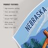 Lantern Press 8x12 Art Print, Nebraska, Signpost, River