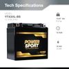 YTX20L-BS BATTERY REPLACEMENT  for Deka ETX16L, ETX20L Battery