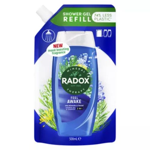 Radox Mineral Therapy Feel Awake Refill Pouch Shower Gel 500ml