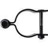 Black 2-3/8" Post Hinge - Use for 2-3/8" Outside Diameter Post/Pipe - Powder Coated Chain Link Post Gate Hinge - Nut/Bolt Included for Hinge - 2 Pack