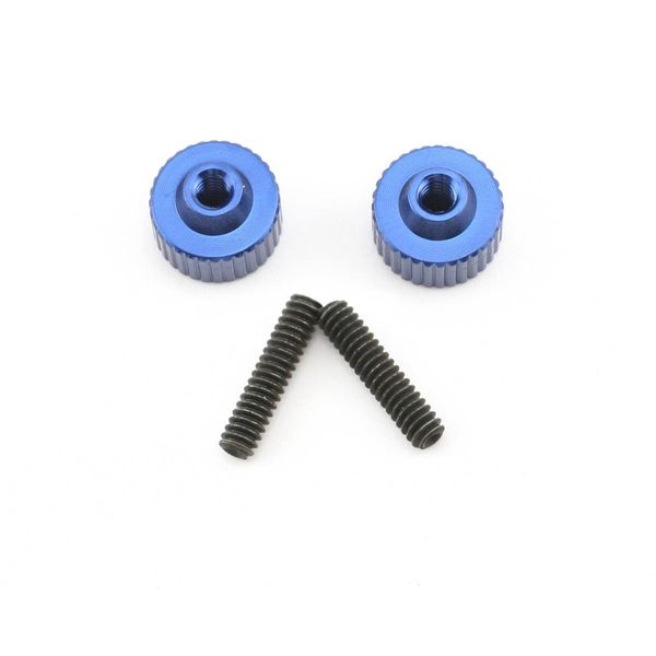 Team Associated 1787 Battery Strap Thumbscrews with Set Screws, Set of 2