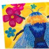 Floral Bumblebee 18x18cm Crystal Art Card