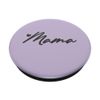Gray Light Pastel Purple Heart Mama PopSockets Adhesive PopGrip