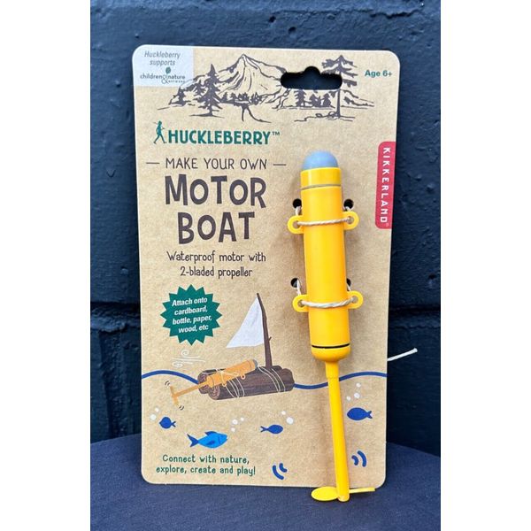 Kikkerland Make Your Own Motor Boat Huckleberry Waterproof Motor Kids Toy