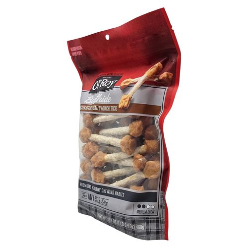 Ol' Roy Beefhide Chicken Coated Munchy Sticks 40 Count Dog Treats, 16.9 Ounce Bag
