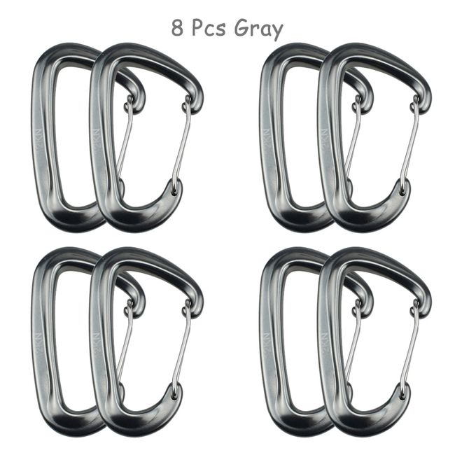 2 Pieces Carabiner Clip Heavy Duty 12kn (1200kg) Climbing