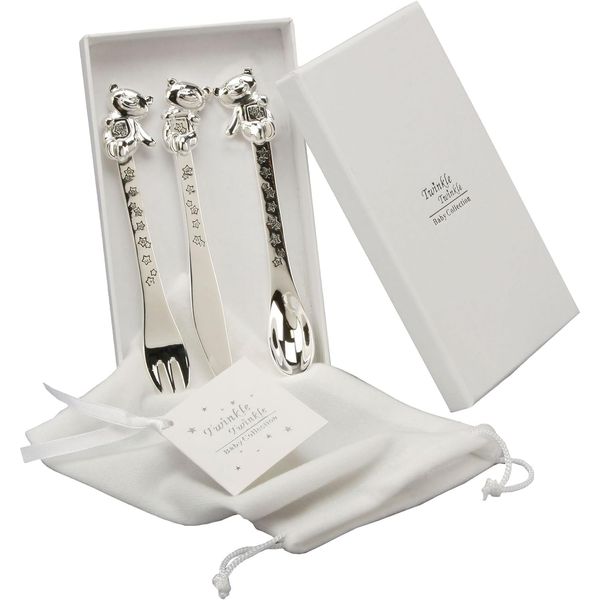 Personalised Silver Plated Christening Gifts (Cutlery)