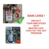 Master Lock Rotating gate valve lockout, 10,2cm-16,5cm diameter handles