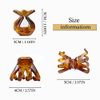 Kavya 14 Pcs Small Claw Clips Stylish Grip Octopus Mini Hair Clips for Fine Hair Plastic Non-Slip Hair Claw Clip Hairstyling Accessories for Women Girls(4CM Multicolor)