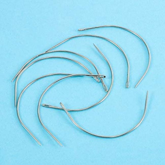 Curved Weaving Needles for Hair Extensions