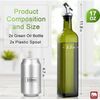 2-Pack Olive Oil and Vinegar Dispenser Set for Kitchen, Restaurant, 17oz/500ml