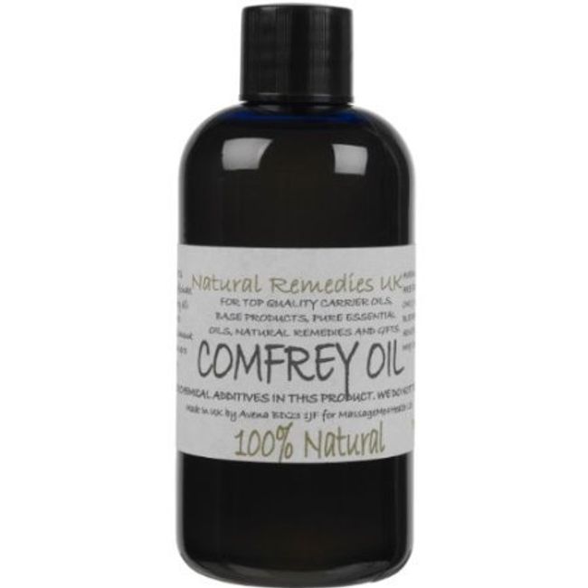 Natural Comfrey Oil (Symphytum Officinale) 100ml: Bone fractures, Breaks, Wounds, Joint & arthitic Pain