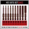 20Pcs 2.3" S2 Steel Allen Hex Key Set,Hex-Magnet
