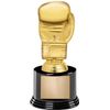 7" Fighting Boxing Glove Award On Round Trophy Base
